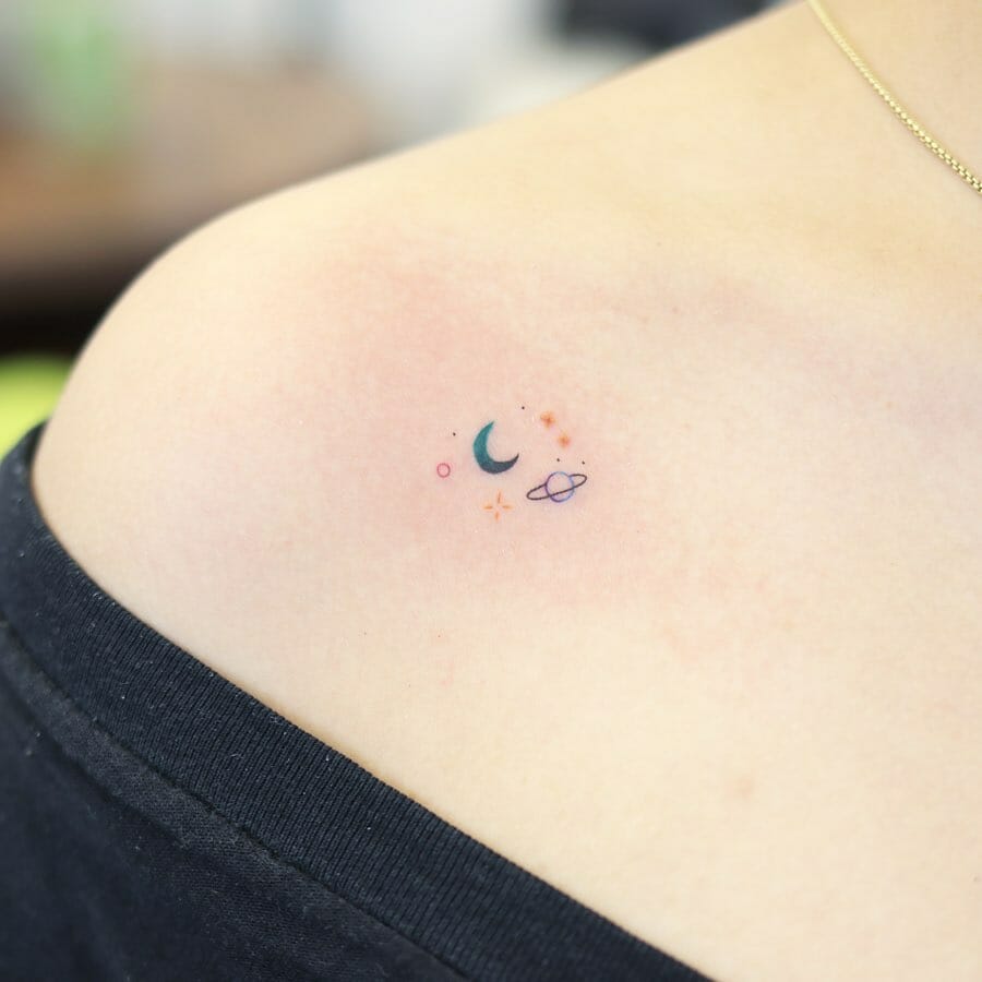 Bright And Colorful Small Tattoo Designs