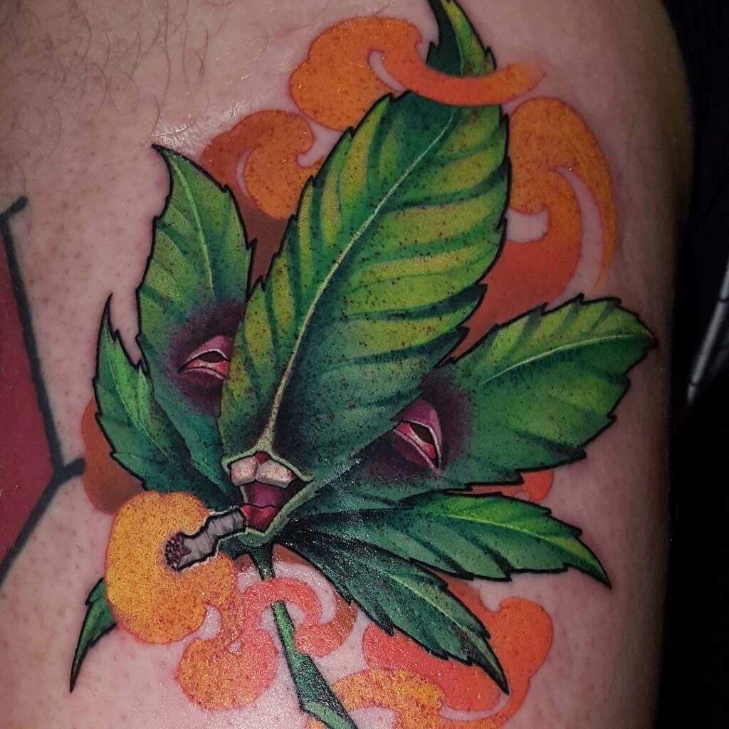 10+ Weed Leaf Tattoo Ideas You Have To See To believe! alexie