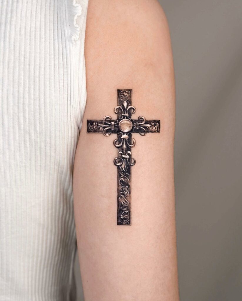 Britney Spears Cross Tattoo Ideas