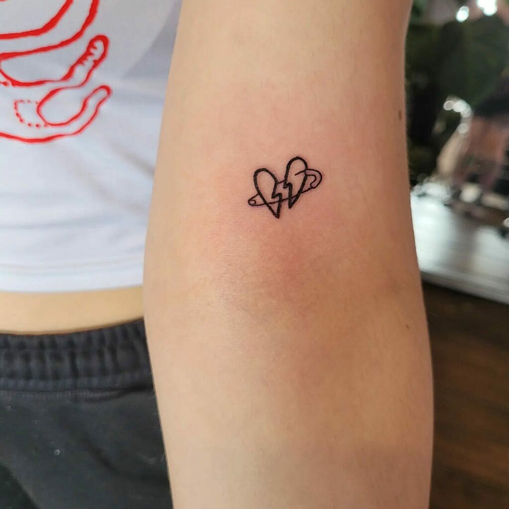 pretty heart tattoos