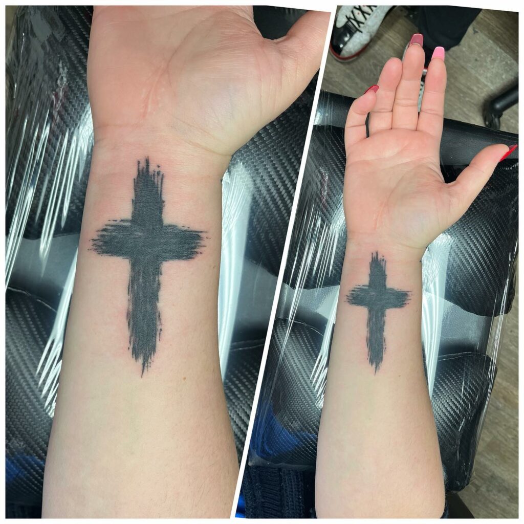 cross tattoo cover upTikTok Search