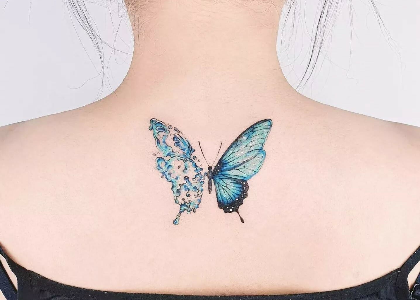 61 Elegant Butterfly Neck Tattoo Designs To Swag In 2023