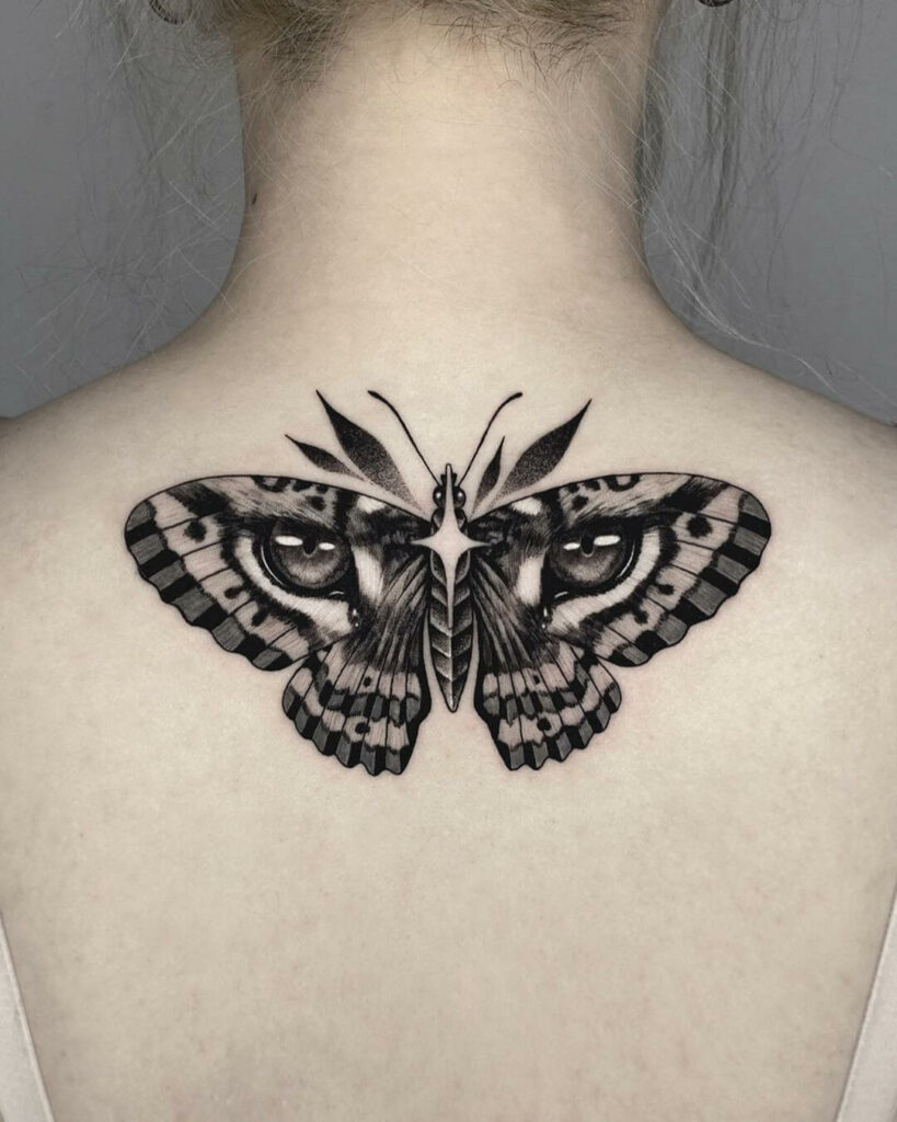 Tattoo of Wings Eyes