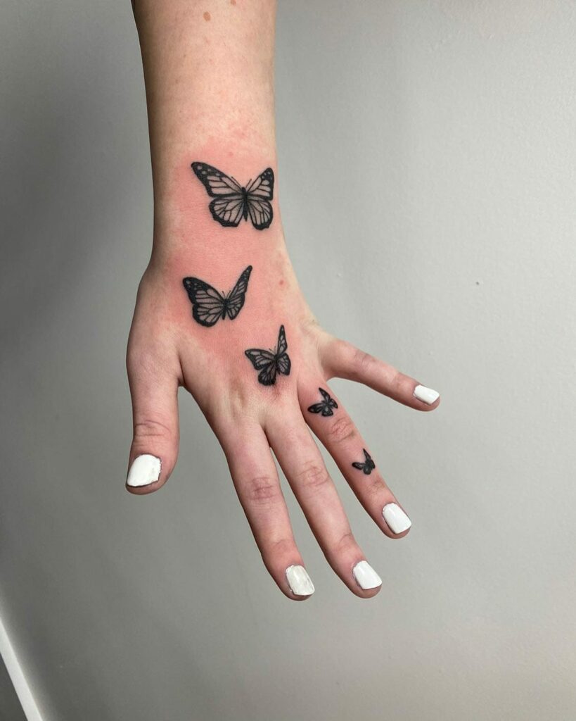 80 Fantastic Butterflies Wrist Tattoos Design