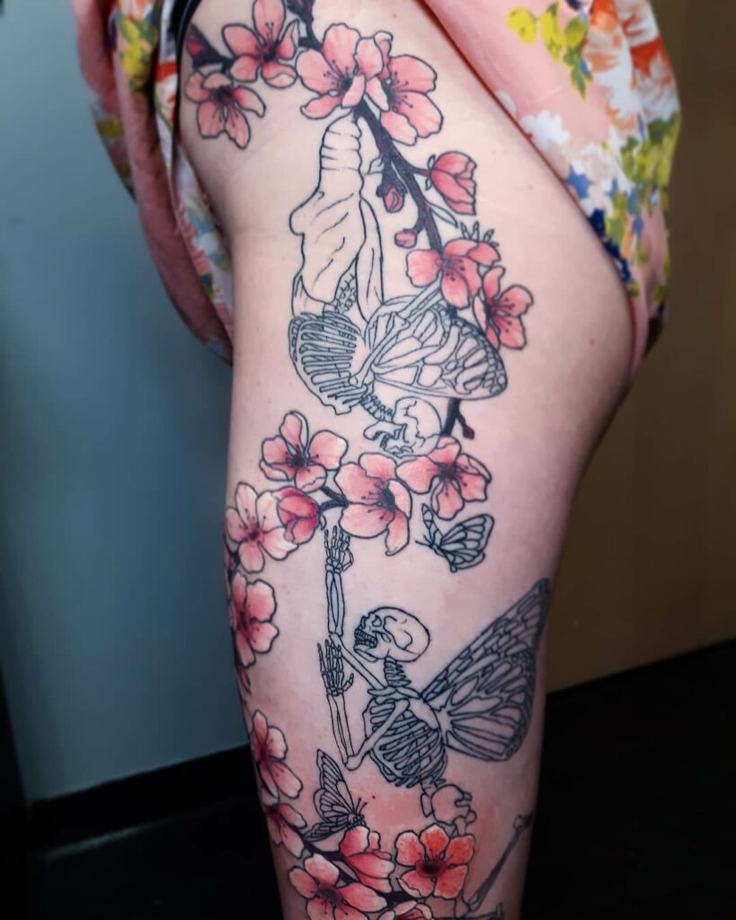 Butterfly Skeleton Tattoo