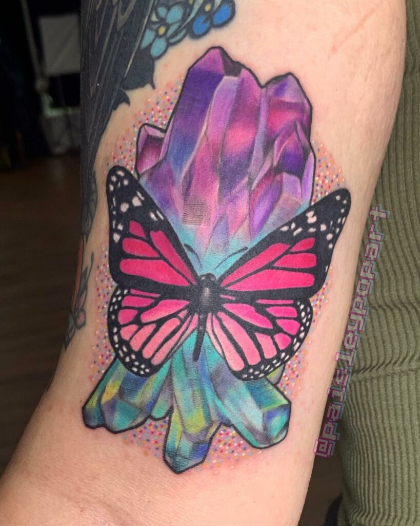 Butterfly Sleeve Tattoo For Girls