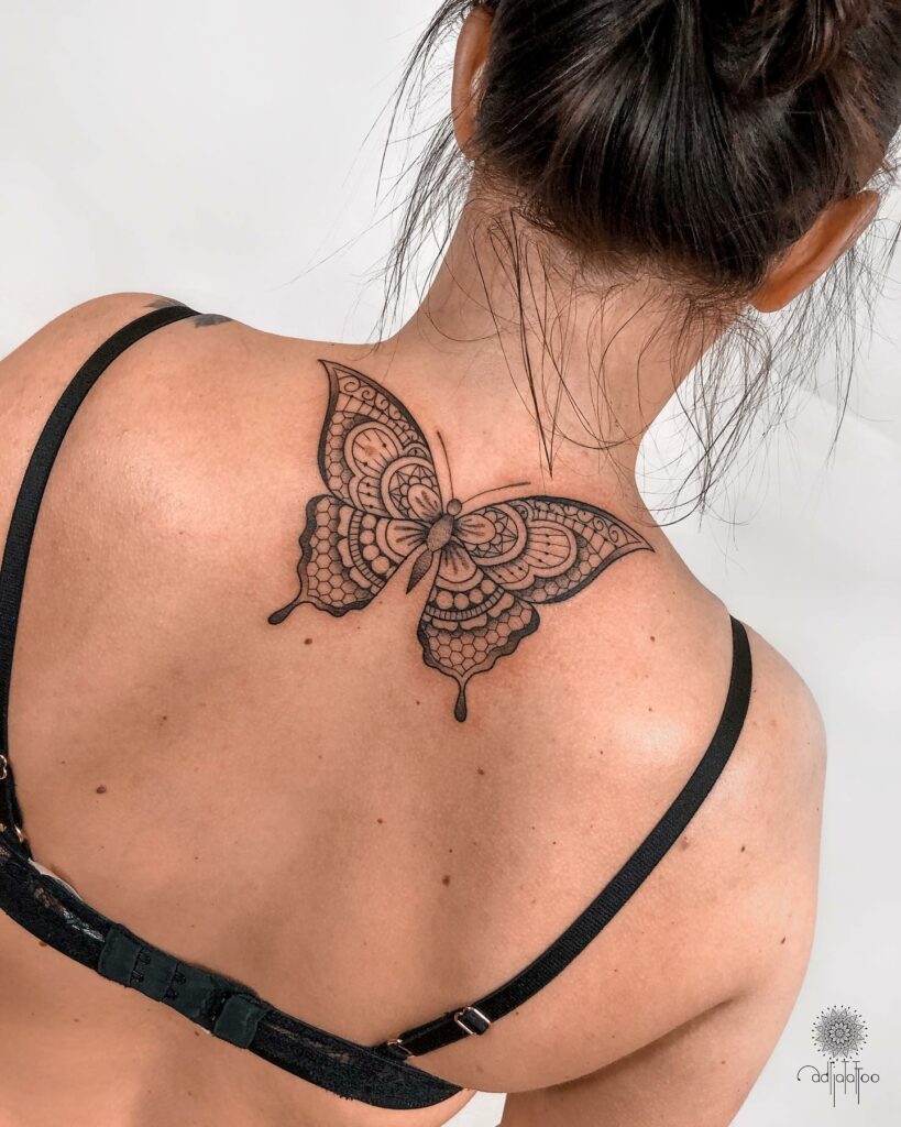 Butterfly Symmetrical Tattoo