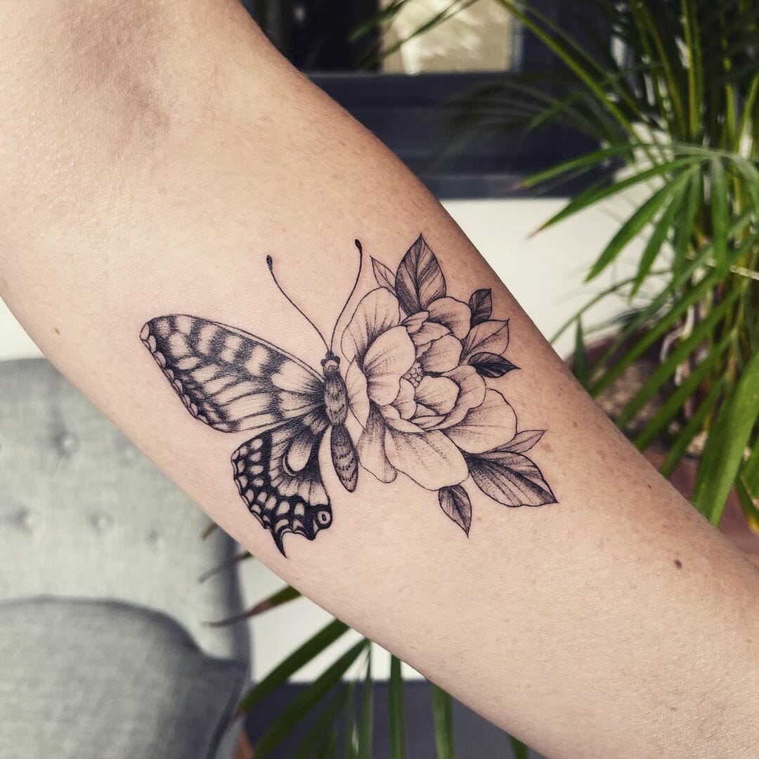 Tattoos pictures of butterflies and flowers