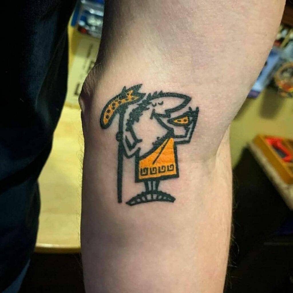 Caesar Pizza Tattoo