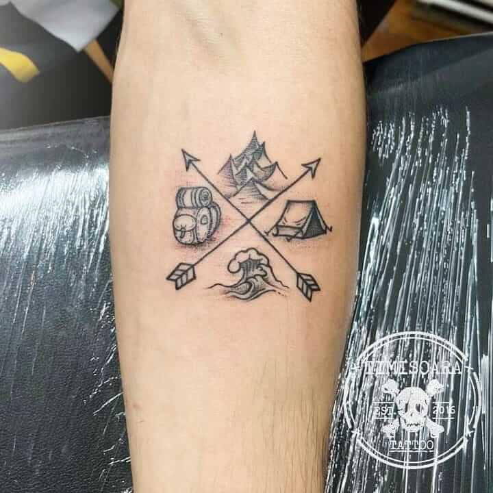 Camper Traveling Tattoo