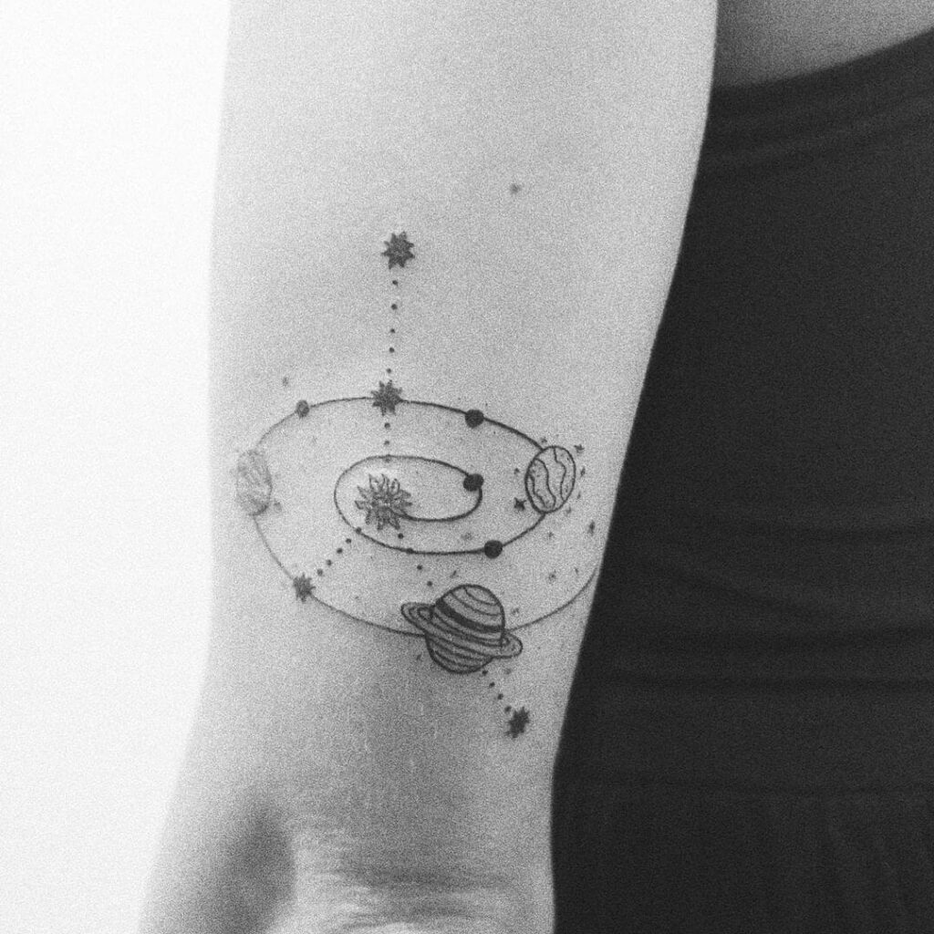 Cancer Star Constellation Tattoo In The Solar System