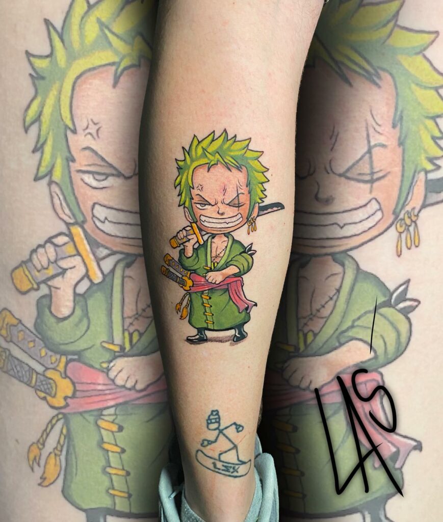 Tattoos Geeks - ➡️ Roronoa Zoro, from One Piece