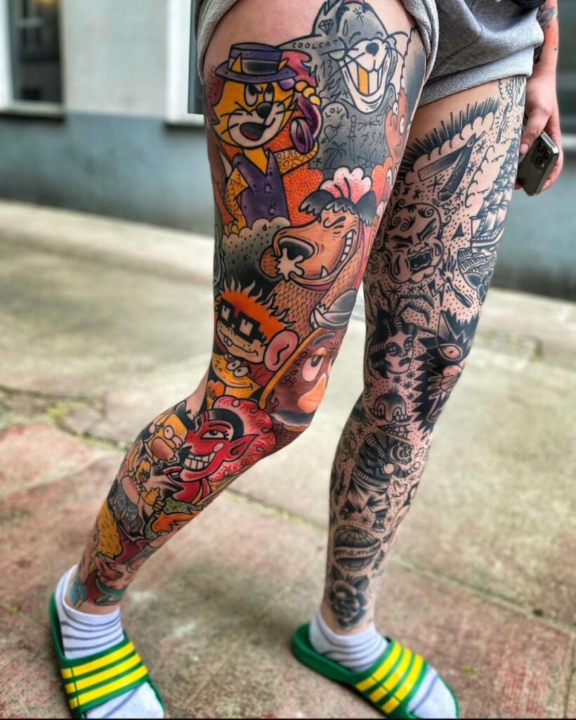 Update more than 81 leg sleeve tattoo ideas best - in.cdgdbentre