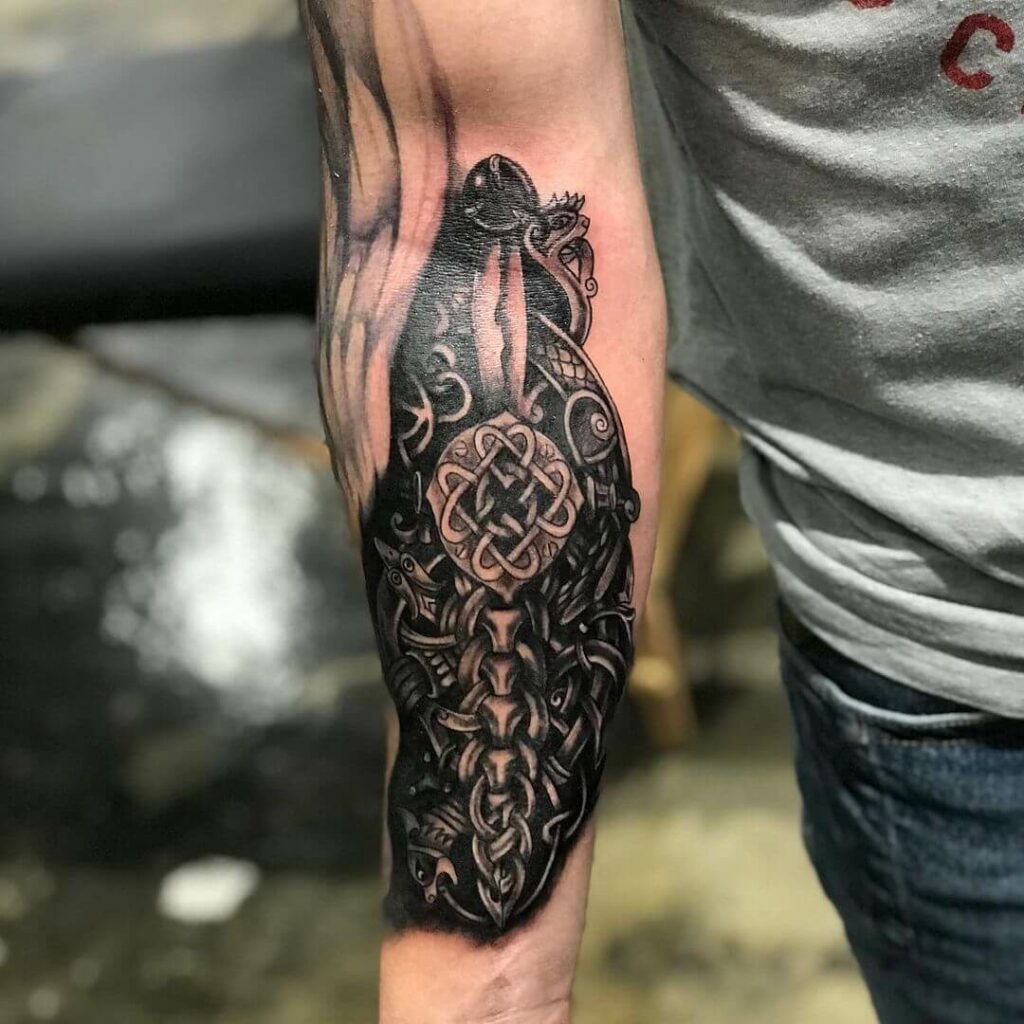 Celtic Knot Sword Tattoo