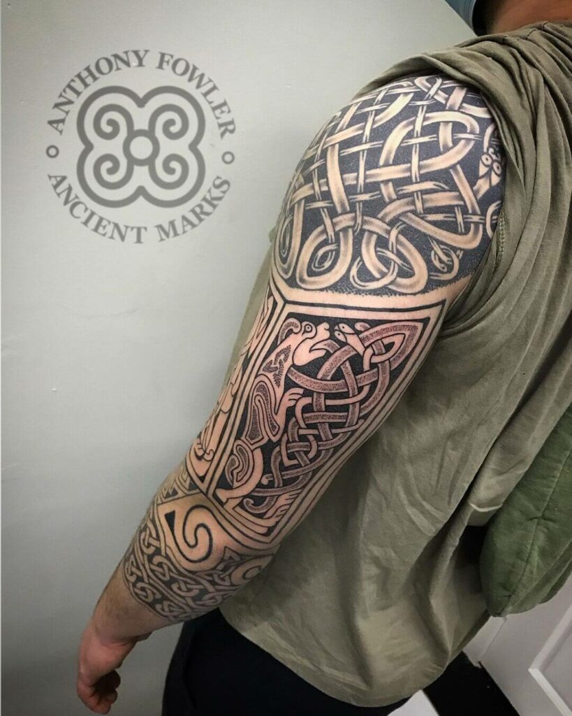 Celtic Sleeve Tattoo With Gorgeous Design