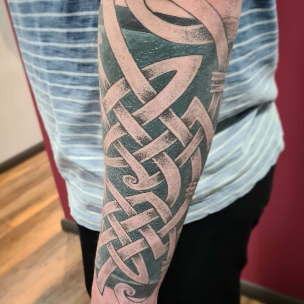 Celtic Sleeve Tattoo With Organic Energy