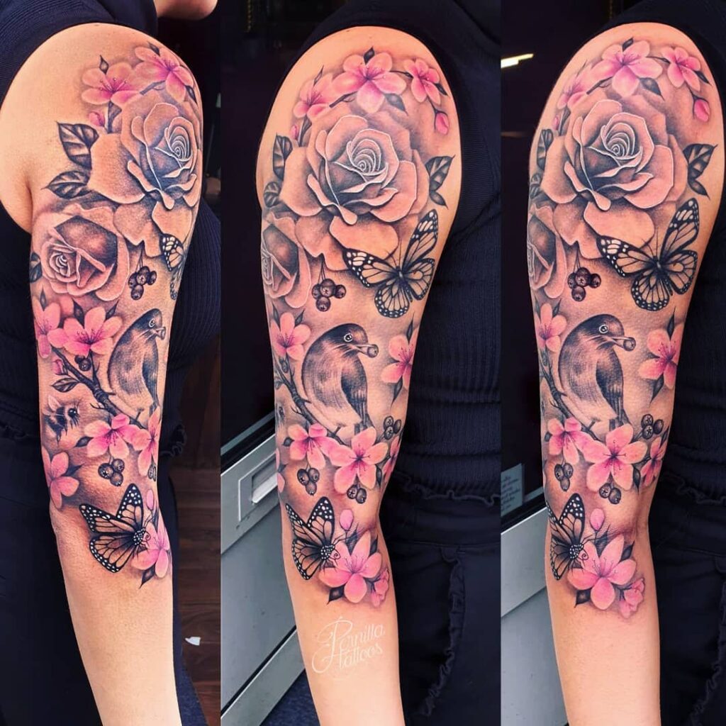 Cherry Blossom Tattoos Meanings Designs and Ideas  neartattoos