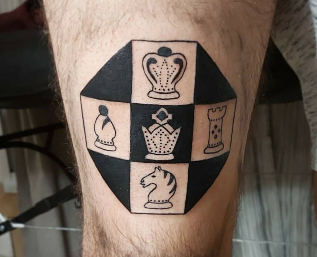 Black and grey money rose  chess  Distinktion Tattoo  Facebook