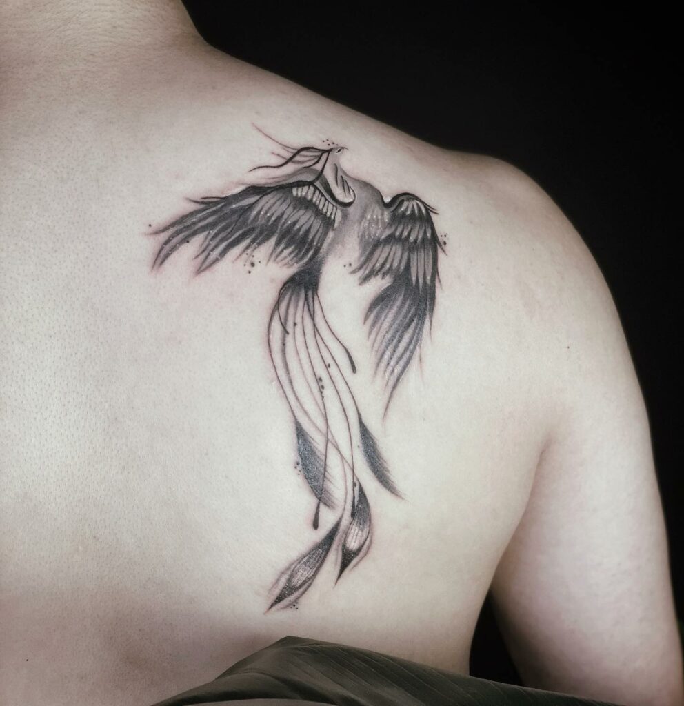 What Does The Phoenix Tattoo Means A Guide To The Mythology  Meaning