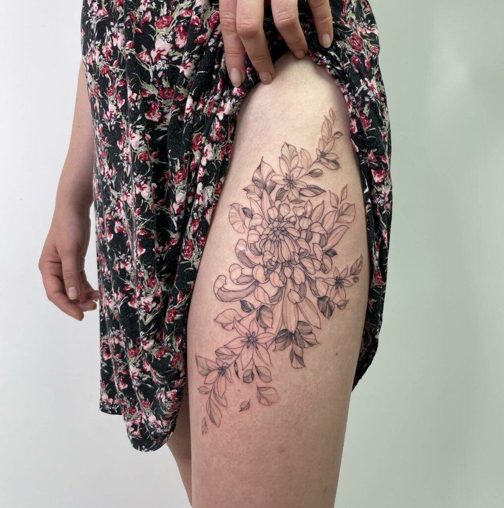 Chrysanthemum Tattoos That Are Easy To Place Anywhere