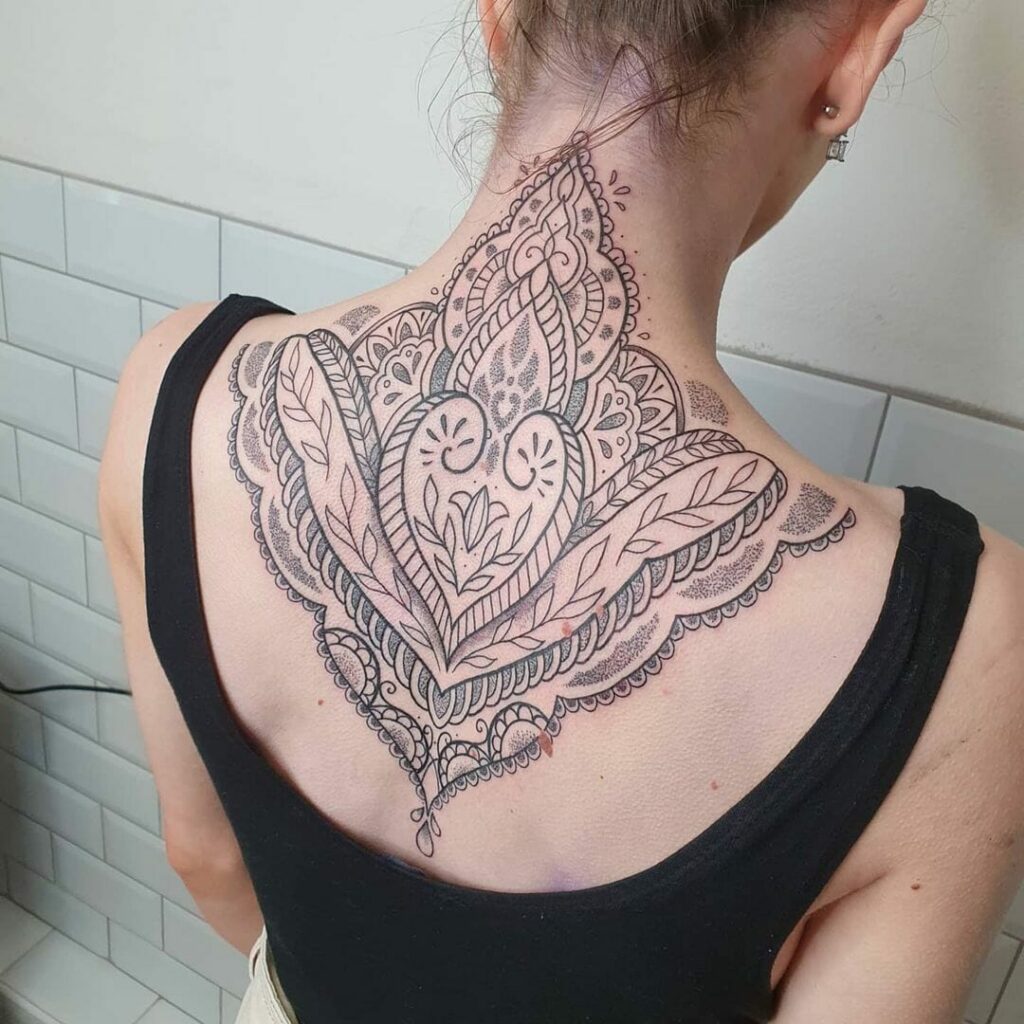 Clean Back of the Neck Tattoo