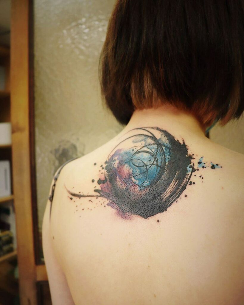 Colorful Enso Tattoo