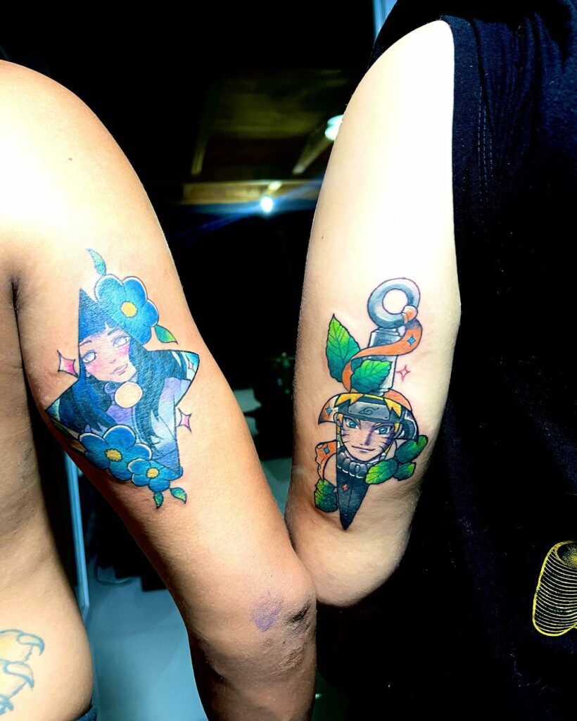 11+ Matching Anime Tattoos That Will Blow Your Mind! alexie