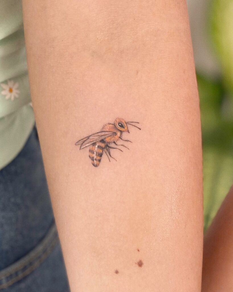 51 Excellent Bee Tattoos On Wrist  Tattoo Designs  TattoosBagcom