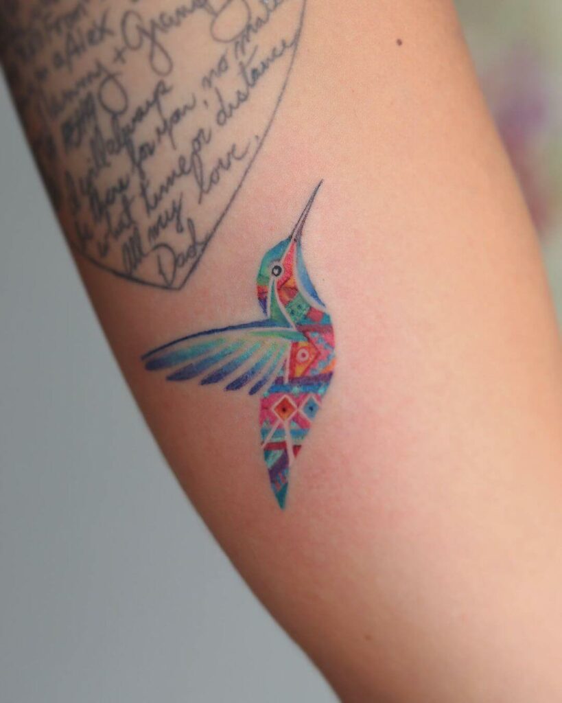 11+ Geometric Hummingbird Tattoo Ideas That Will Blow Your Mind!