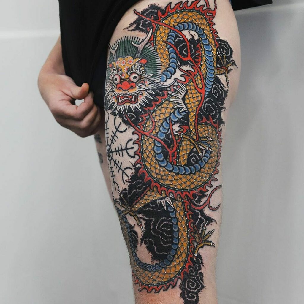 Traditional Dragon Tattoos  Cloak and Dagger Tattoo London