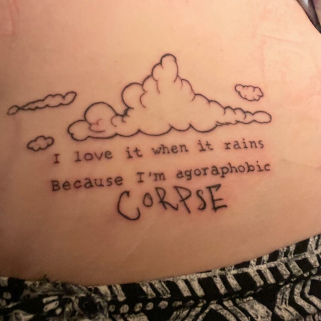Corpse Husband Quote Tattoo