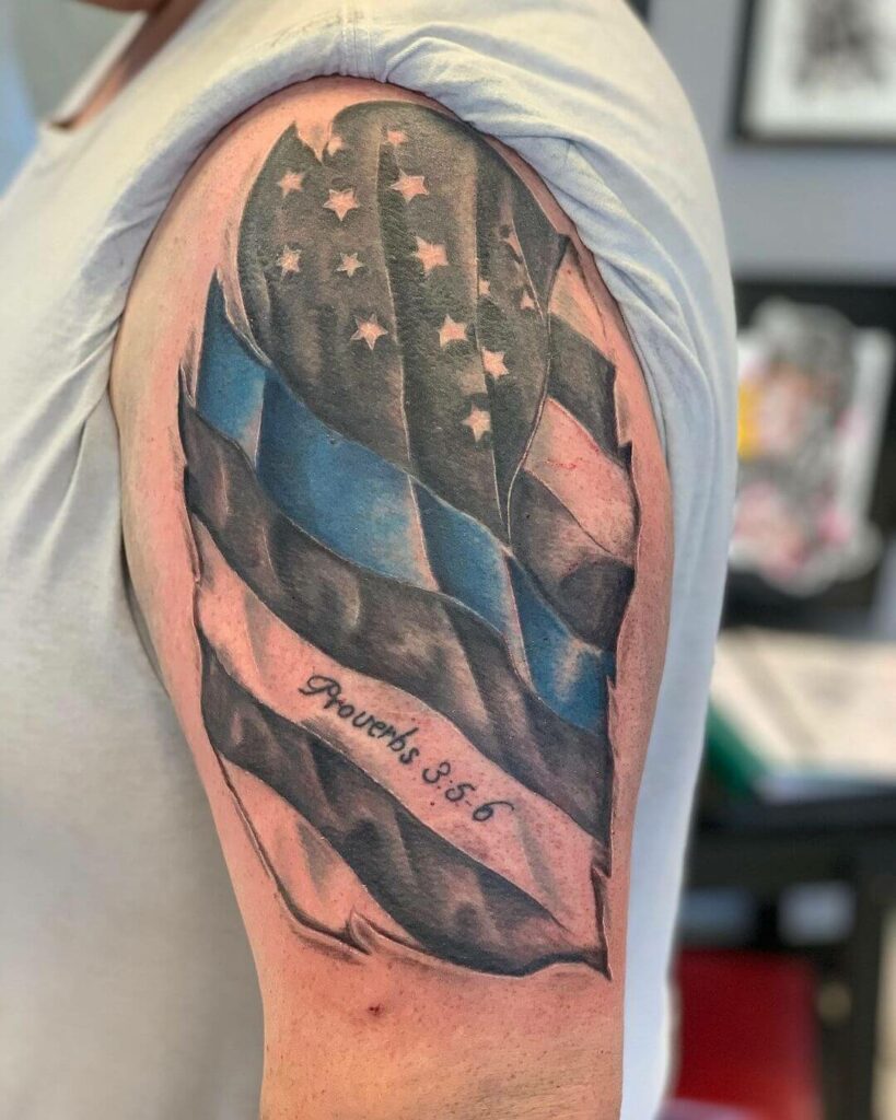 Top 74 blue line tattoos latest  thtantai2