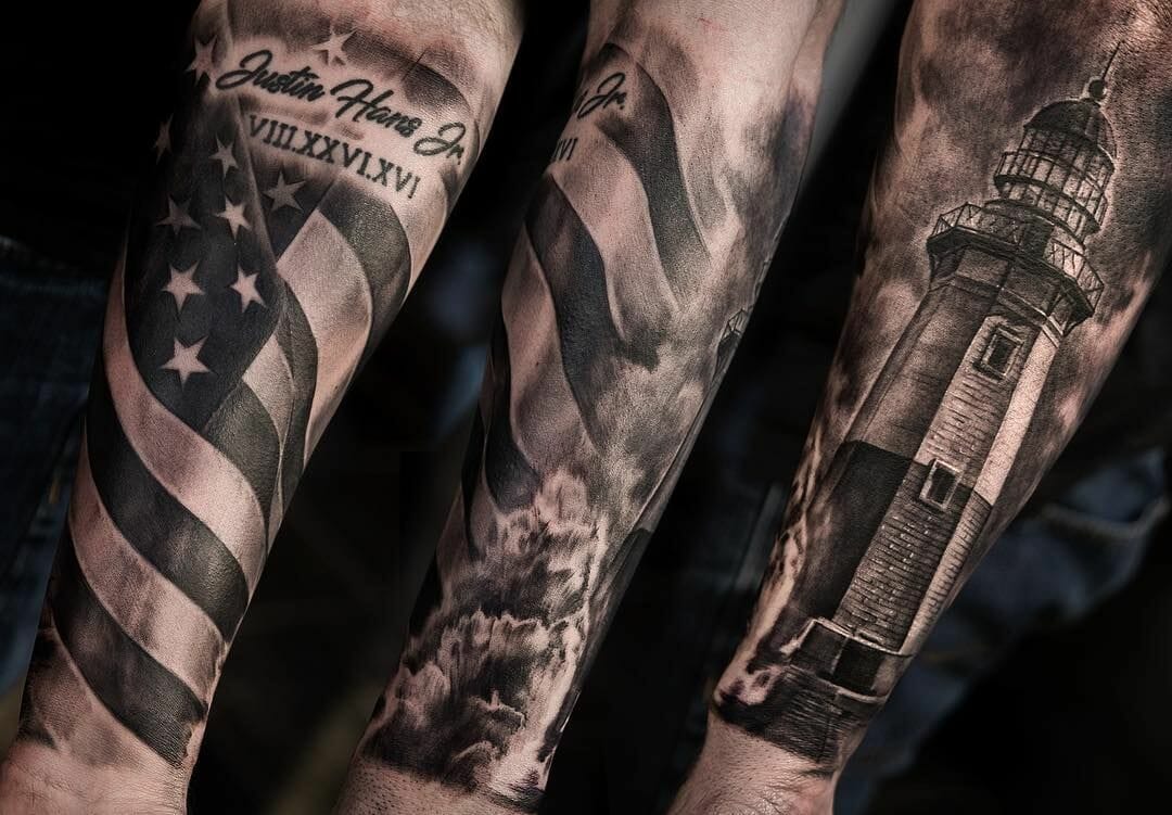 12+ Country Sleeve Tattoo Ideas To Inspire You - alexie