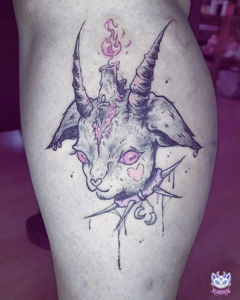 Creepy Gore But Cute Tattoo