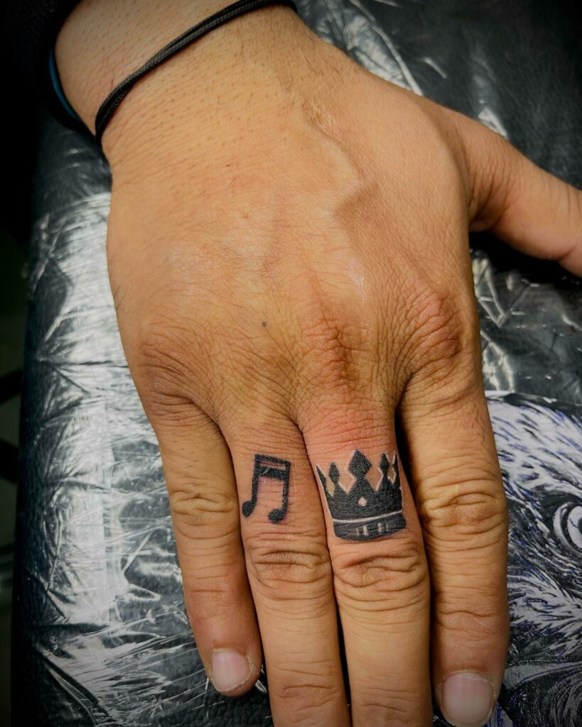 Finger Tattoos Luminous Adult Women Men Small Temporary Tattoo Stickers  Rainbow Crown Sun Flame Flash Waterproof Tatto Body Art - AliExpress