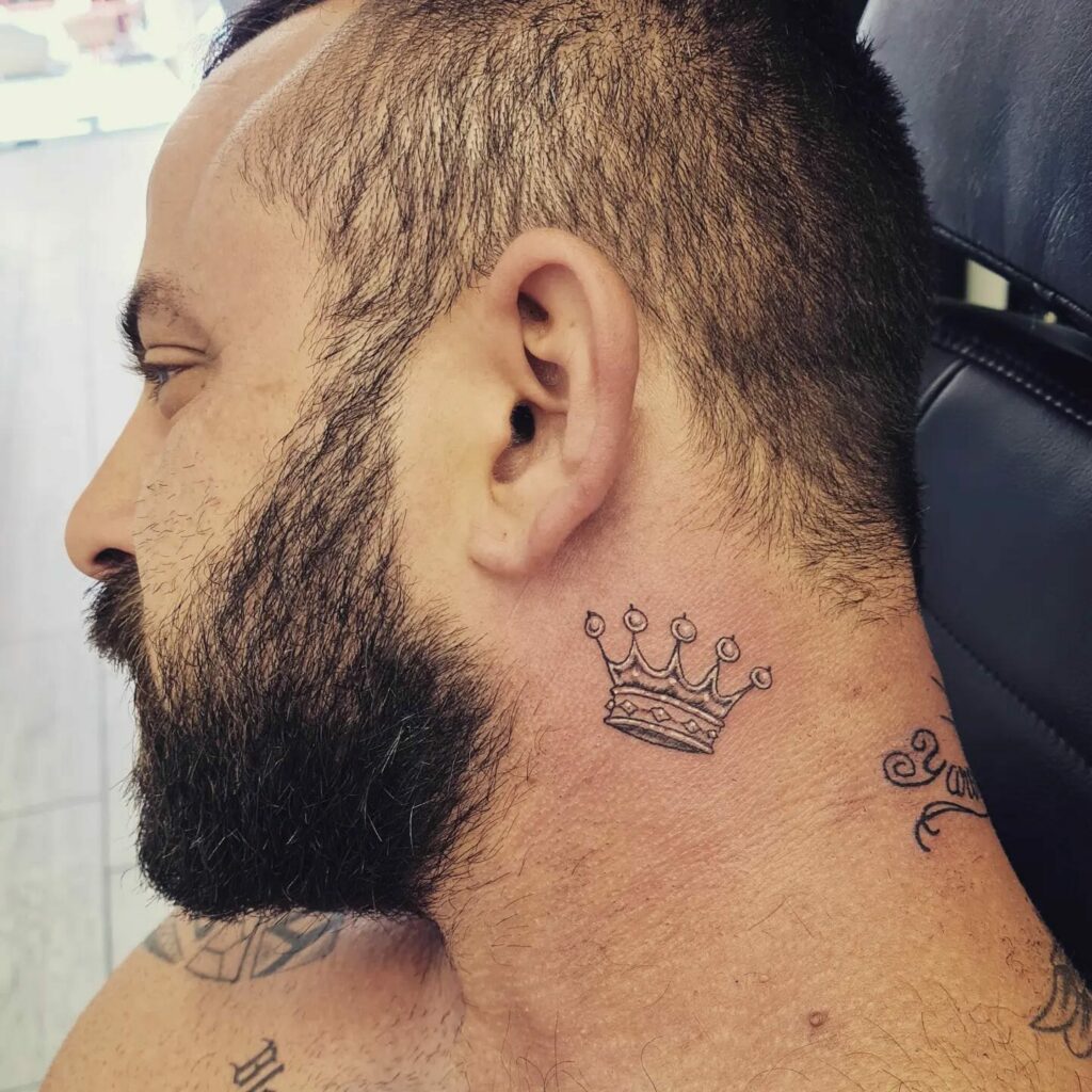 Tiny King and Queen Crowns  SemiPermanent Tattoo  Not a Tattoo