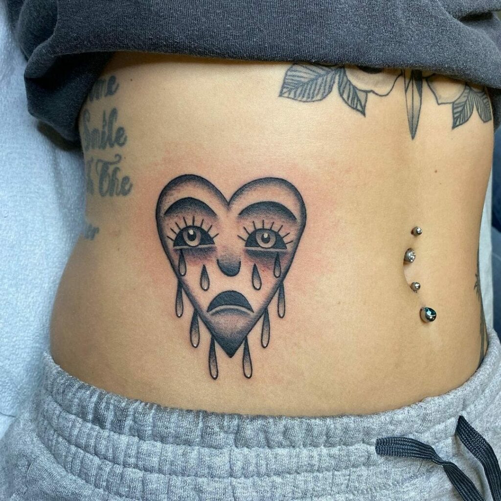 Male Tattoos On The Abdomen