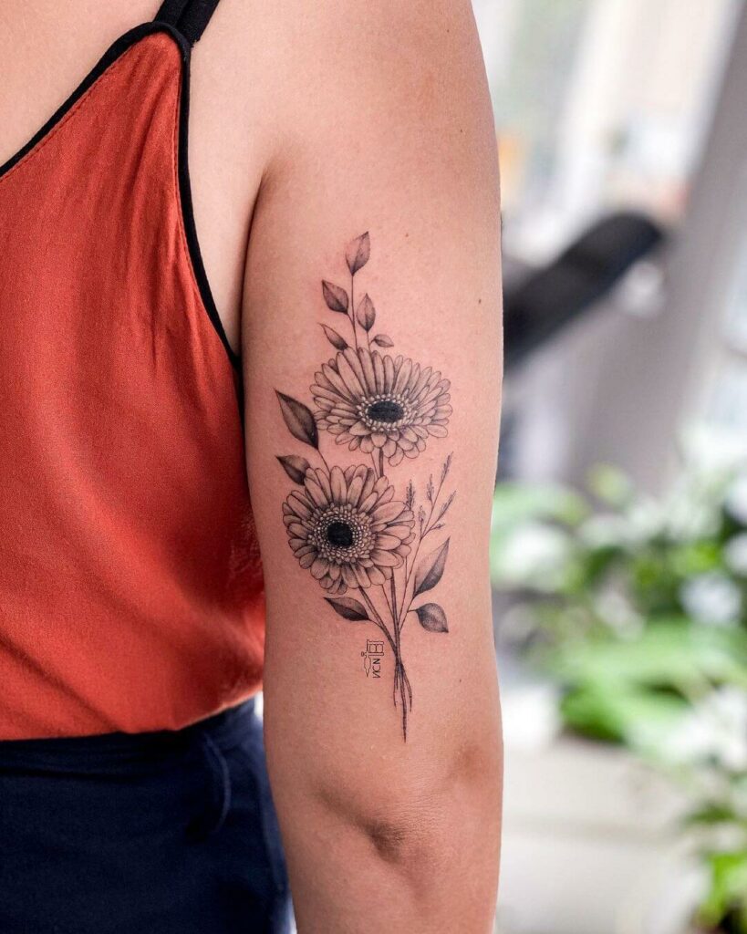 Update 82+ daisy tattoo outline - in.coedo.com.vn