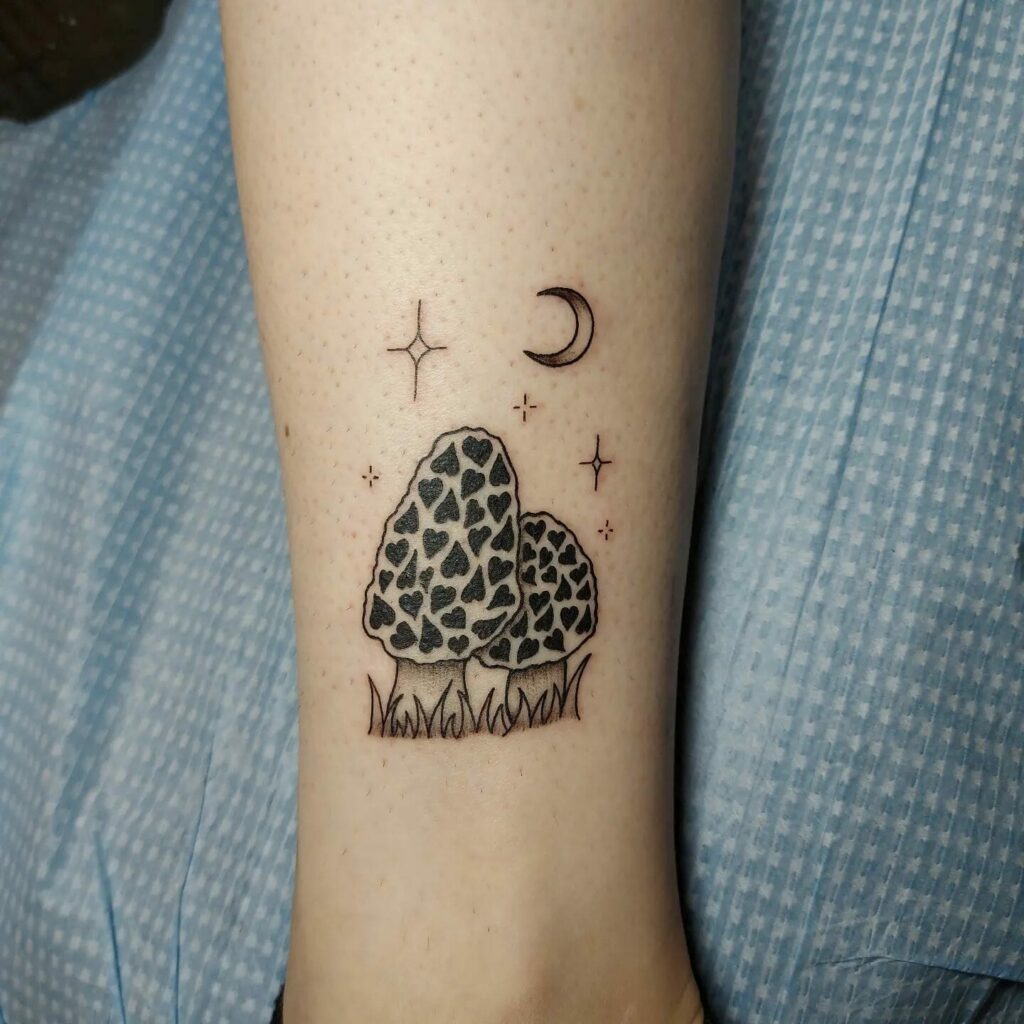 mushroom finger tattoo i did on a friend he loves it   Mushroom tattoos  Simplistic tattoos Finger tattoos