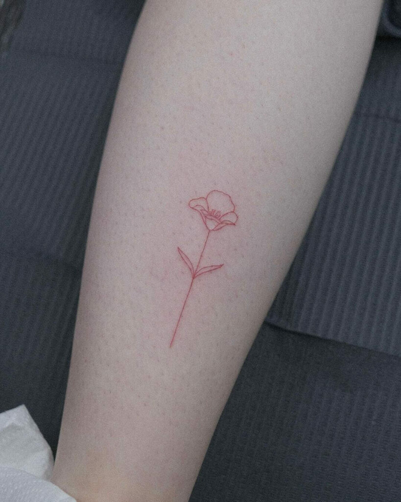 Small Red Tattoos