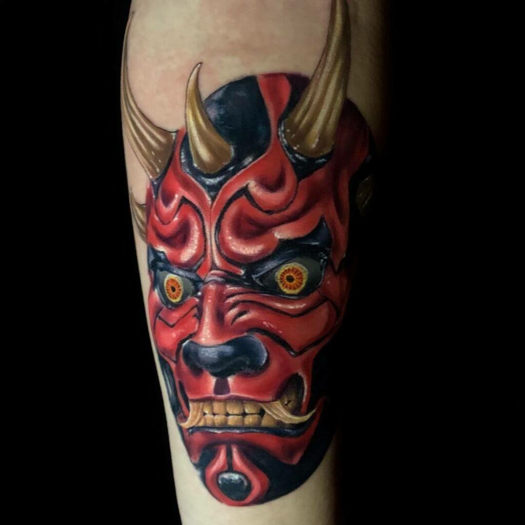 Darth Maul Tattoo Designs With The Hannya Mask
