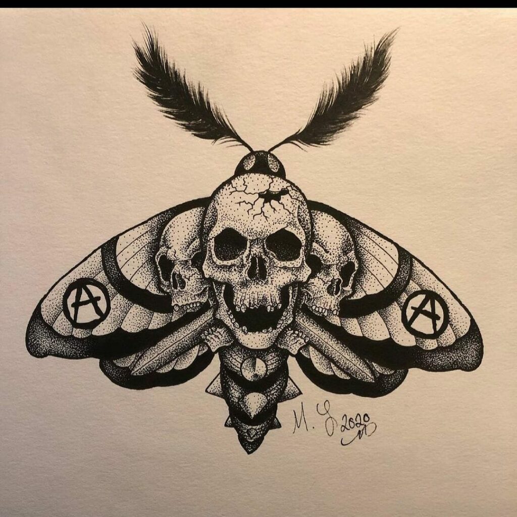 briankellydeathsheadmothtraditionaltattoo newtraditionalneotraditionaldeathsheadmoth