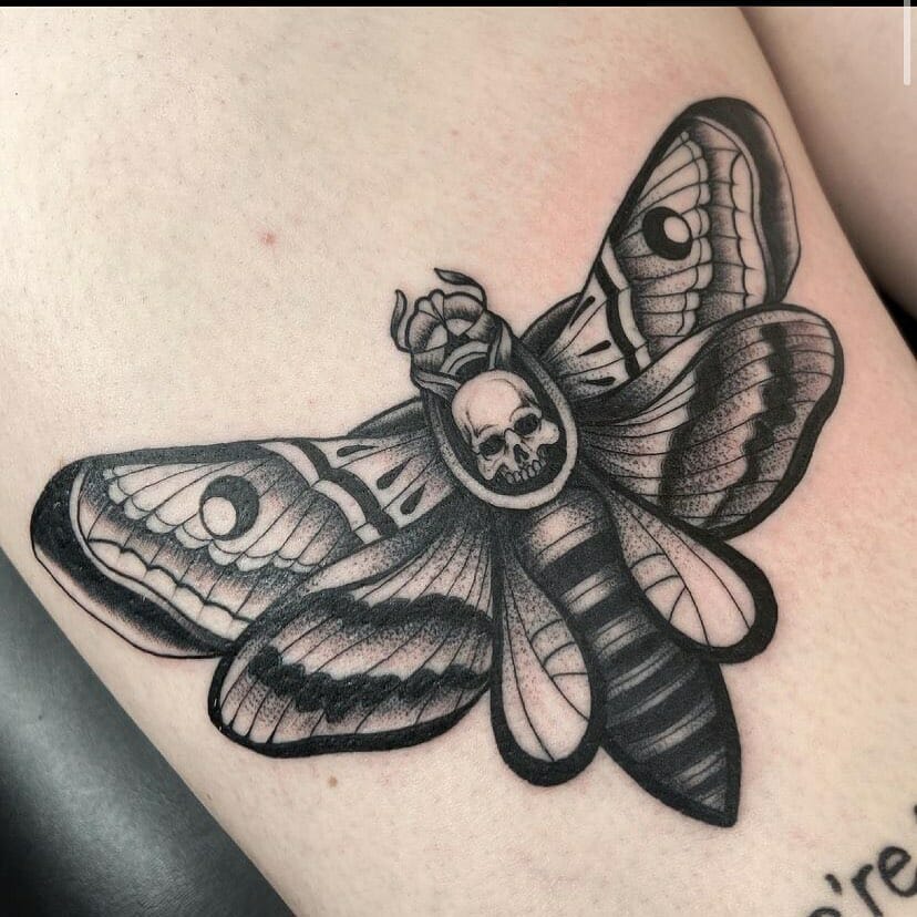 Death Moth Tattoo  Realistic Temporary Tattoos  Tattoo Icon  TattooIcon