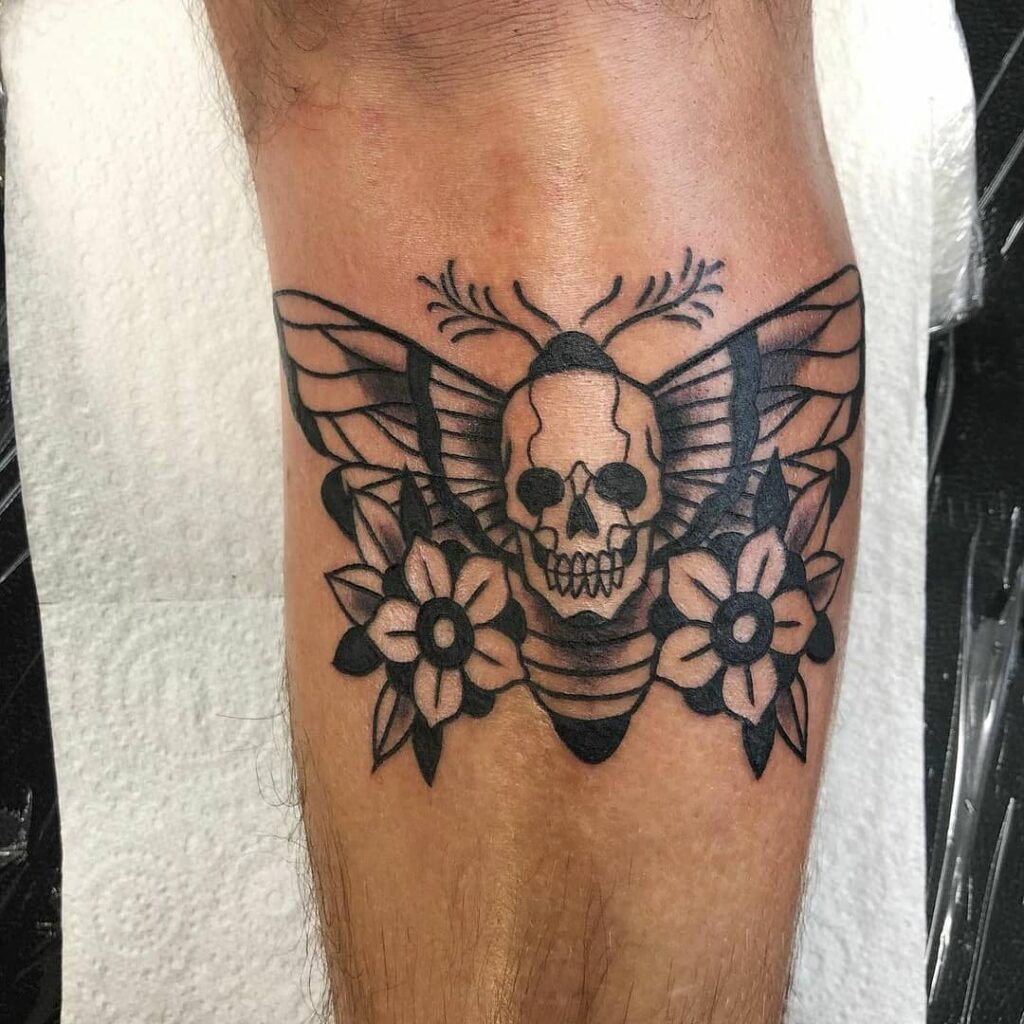 Bold City Tattoo  Death moth and flowers done by vinniebatlle Contact for  appointments and availability    boldcity boldcitytattoo bctjax  jacksonville jacksonvilletattoos jacksonvilletattooartist  jacksonvilletattooshop florida 