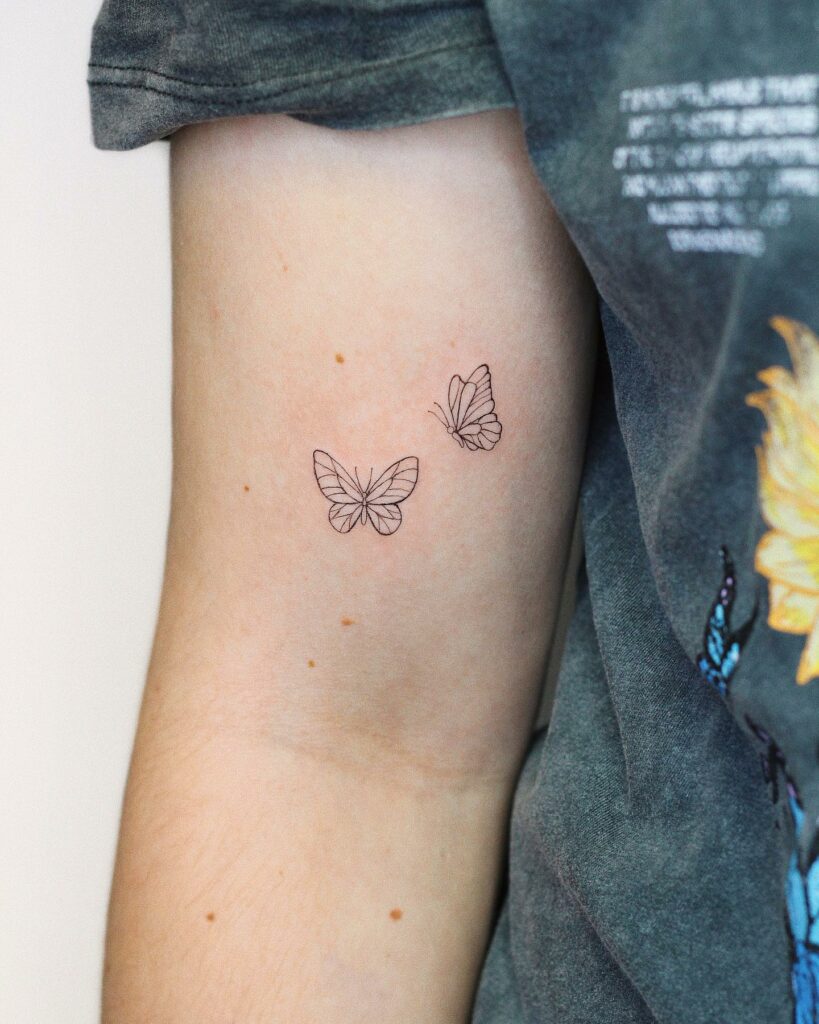 Delicate Butterfly Tattoos