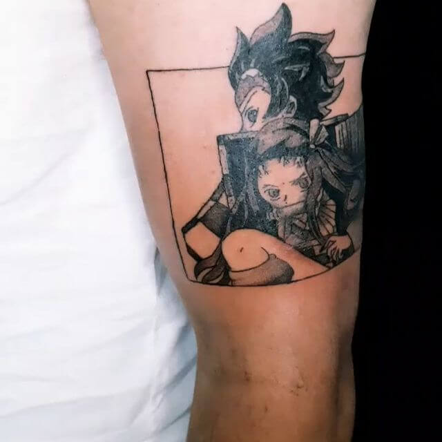 I went out and got me a Nezuko  Tanjiro half sleeve starter It was done  at Vault Tattoo in Charlotte North Carolina by Sonya  rDemonSlayerAnime