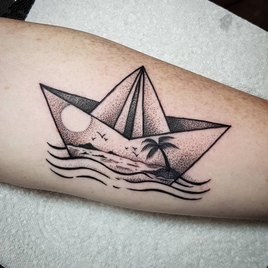 11+ Paper Boat Tattoo Ideas That Will Blow Your Mind!