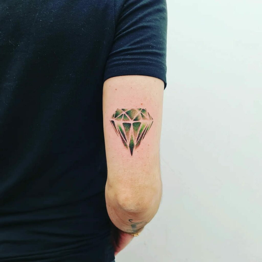 Diamond Tattoos For Upper Arm