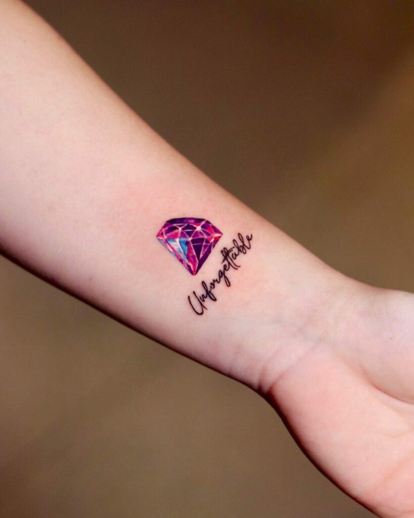 Diamond Tattoos On The Wrist