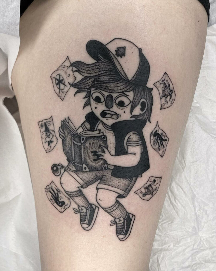 Dipper Pines Gravity Falls Tattoo